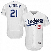Dodgers 21 Walker Buehler White Flexbase Jersey Dzhi,baseball caps,new era cap wholesale,wholesale hats